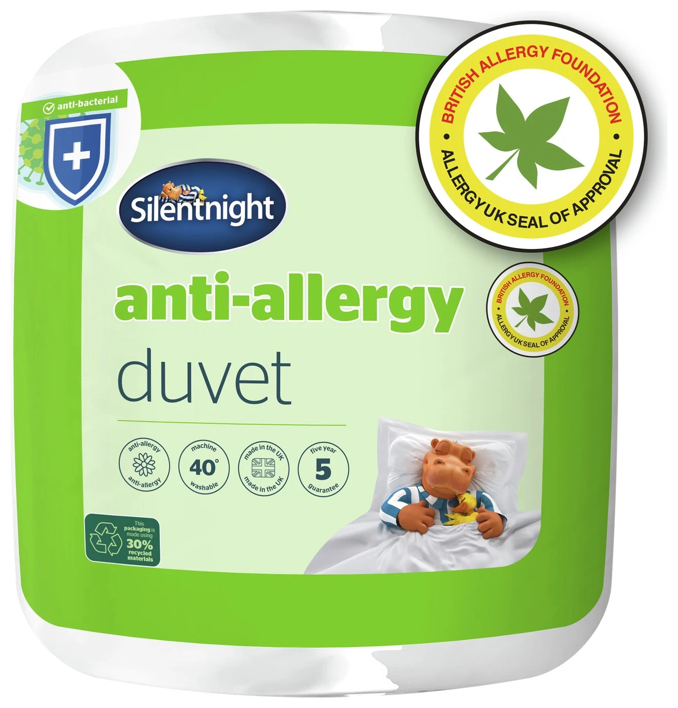 Silentnight Anti Allergy 4.5Tog Duvet - Double 1 Silentnight Anti Allergy 4.5Tog Duvet - Double