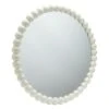 Habitat Beaded Round Wall Mirror - White - 70x70cm