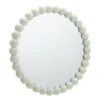 Habitat Beaded Round Wall Mirror - White - 50x50cm