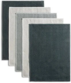 Habitat Zig Zag Terry Pack Of 5 Tea Towels -Home Products Store 1185182 R Z004A