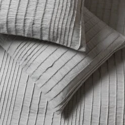 Habitat Crinkle Grey Bedding Set - Single -Home Products Store 1232420 R Z003A