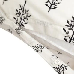 Habitat Woodblock Leaf White Bedding Set - Single -Home Products Store 1232846 R Z004A