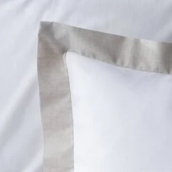 Habitat Cotton 180 TC Oxford Edge White Bedding Set- Double -Home Products Store 1232956 R Z005A