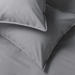 Habitat Cotton 180TC Linen Look Grey Bedding Set - Single -Home Products Store 1233144 R Z003A