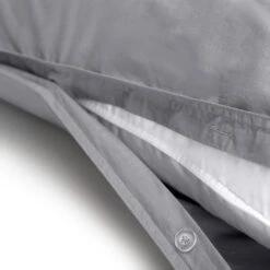 Habitat Cotton 180TC Linen Look Grey Bedding Set - Single -Home Products Store 1233144 R Z004A