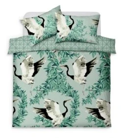 Habitat Crane Panel Green Bedding Set - Single -Home Products Store 1233199 R Z002A