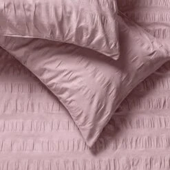 Habitat Seersucker Wide Stripe Lilac Bedding Set - Double 8 Habitat Seersucker Wide Stripe Lilac Bedding Set - Double -Home Products Store 1233371 R Z003A