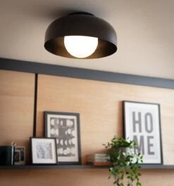 Habitat Modern Globe Metal Bathroom Ceiling Light - Black 11 Habitat Modern Globe Metal Bathroom Ceiling Light - Black -Home Products Store 1233584 R Z002C