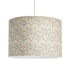 Habitat Floral Print Faux Linen Shade - Cream And Orange -Home Products Store 1233663 R Z002A