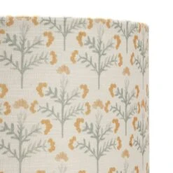 Habitat Floral Print Faux Linen Shade - Cream And Orange -Home Products Store 1233663 R Z003A