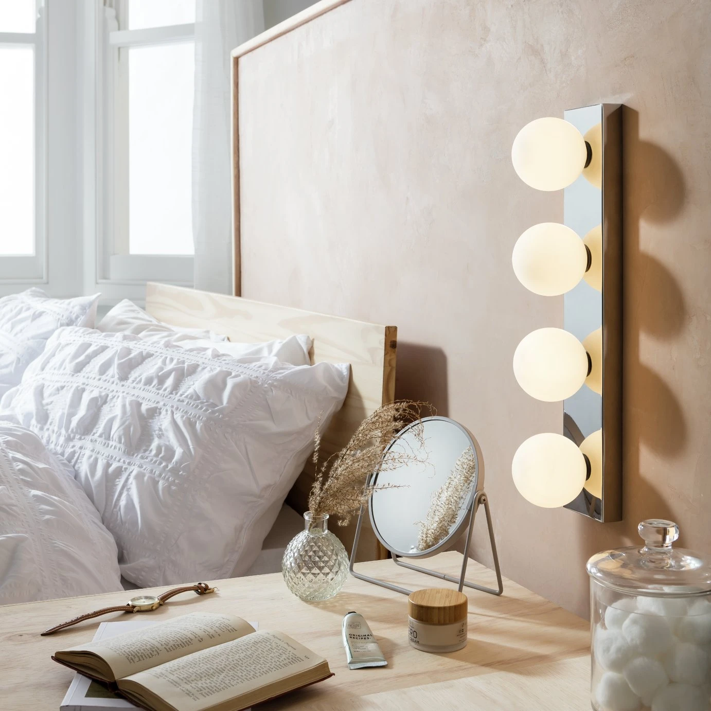 Habitat Metal 4 Light Bathroom Wall Light - Chrome 6 Habitat Metal 4 Light Bathroom Wall Light - Chrome - Image 6