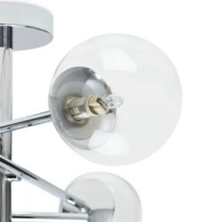 Habitat Sputnik Metal Bathroom Flush Ceiling Light - Chrome -Home Products Store 1233890 R Z002A