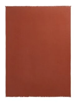 Habitat Cotton Plain Textured Throw - Terracotta - 150x200cm -Home Products Store 1244212 R Z004A
