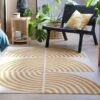 Habitat Global Print Flatweave Rug - 120X170cm - Yellow