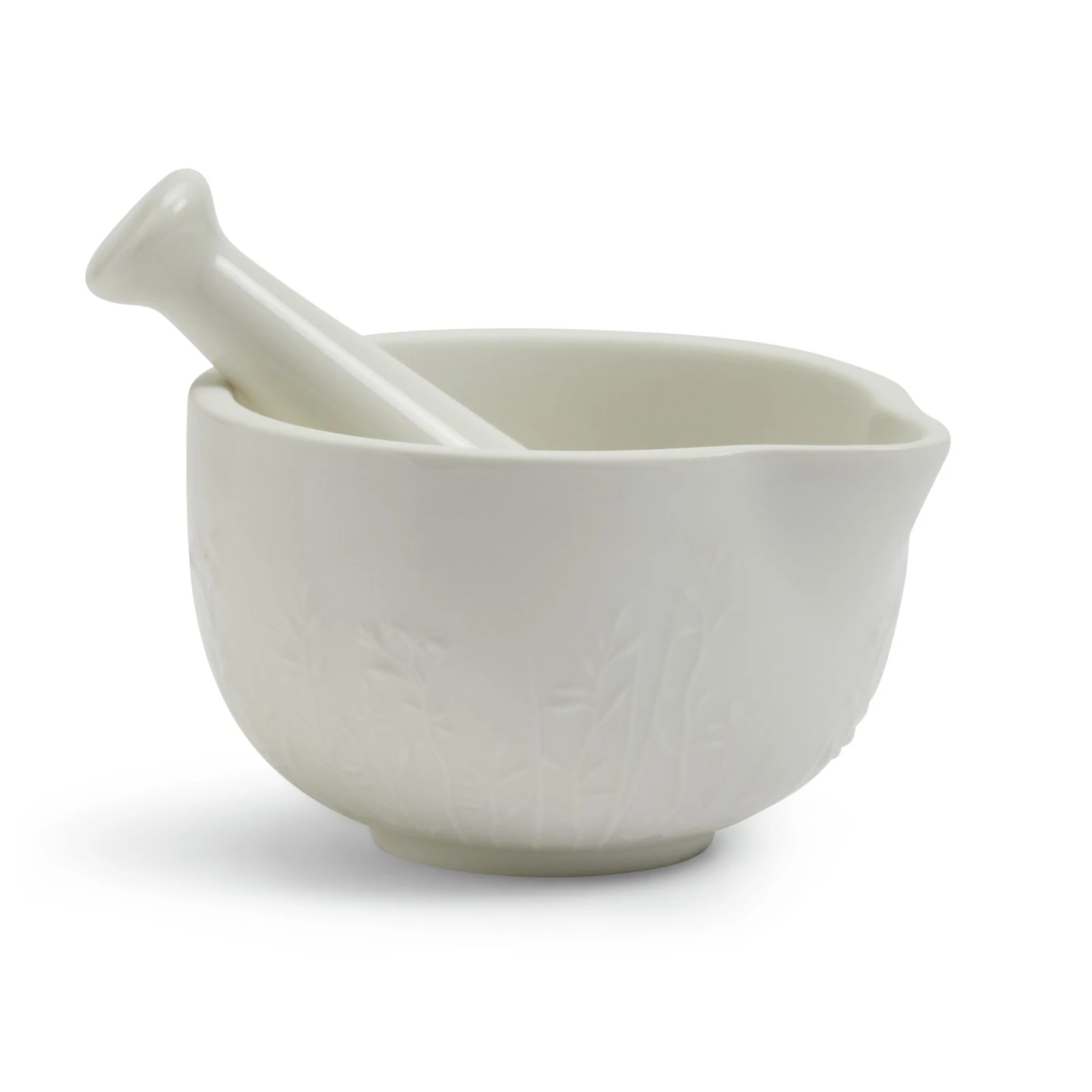 Habitat Herbalist Pestle And Mortar - White 1 Habitat Herbalist Pestle And Mortar - White