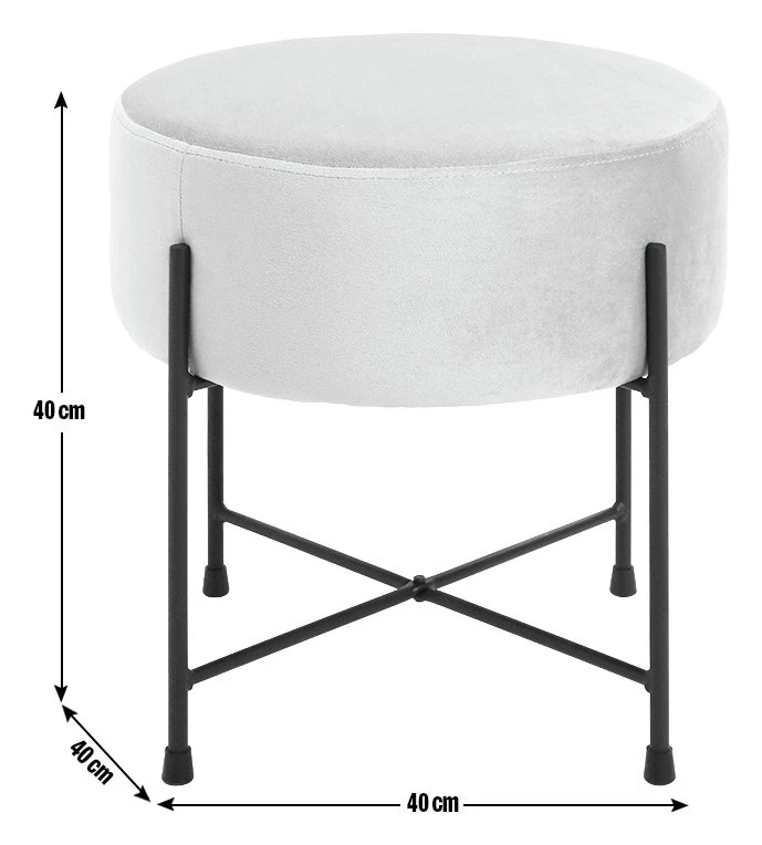 Habitat Jax Metal Footstool - Mint Green 3 Habitat Jax Metal Footstool - Mint Green - Image 3