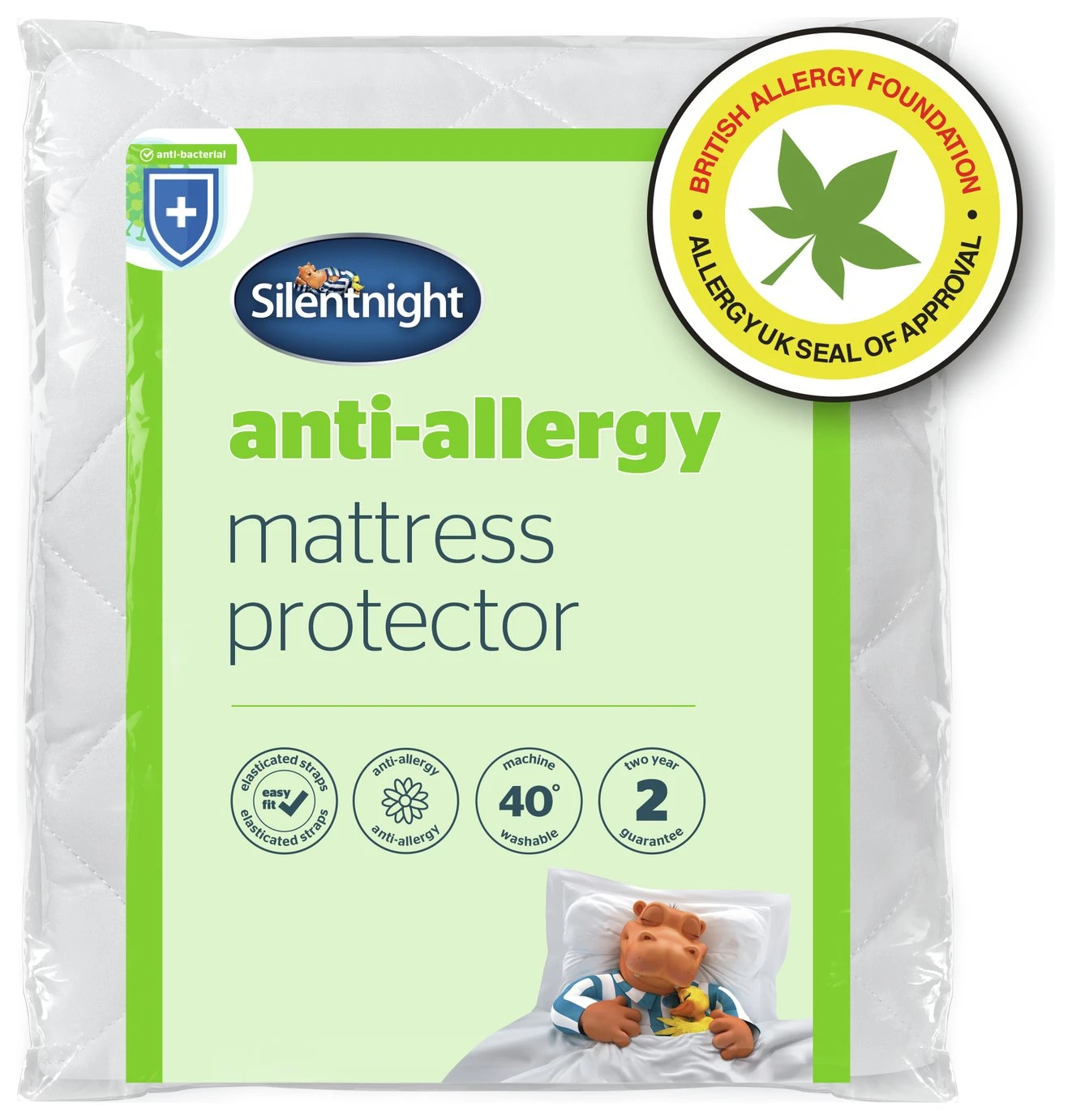Silentnight Anti-Allergy Mattress Protector - Single 1 Silentnight Anti-Allergy Mattress Protector - Single