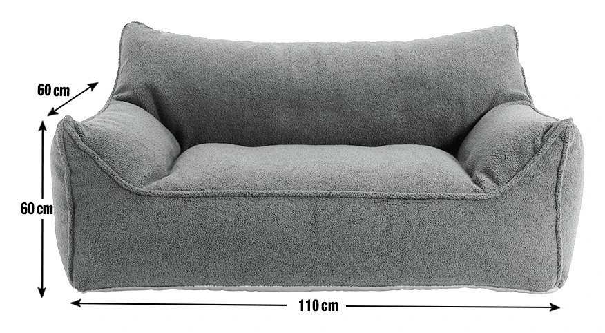 Habitat Kids Double Chair Bean Bag - Charcoal 3 Habitat Kids Double Chair Bean Bag - Charcoal - Image 3