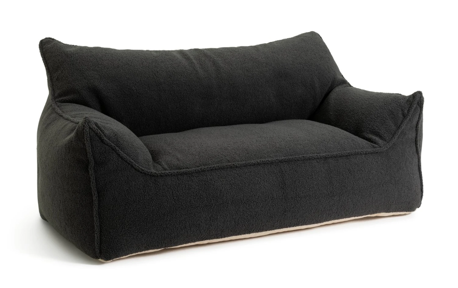 Habitat Kids Double Chair Bean Bag - Charcoal 4 Habitat Kids Double Chair Bean Bag - Charcoal - Image 4