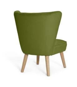 Habitat Alexis Velvet Cocktail Chair - Olive 14 Habitat Alexis Velvet Cocktail Chair - Olive -Home Products Store 1341287 R Z003A