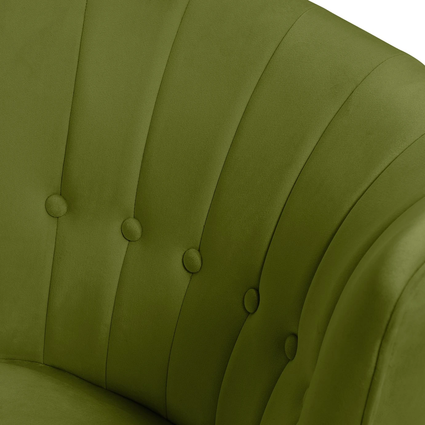 Habitat Alexis Velvet Cocktail Chair - Olive 8 Habitat Alexis Velvet Cocktail Chair - Olive - Image 8