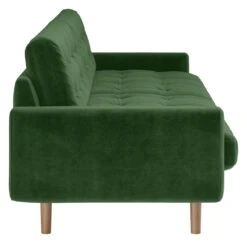 Habitat Fenner Velvet 3 Seater Sofa - Moss Green -Home Products Store 1350443 R Z004A