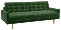 Habitat Fenner Velvet 3 Seater Sofa - Moss Green -Home Products Store 1350443 R Z008A