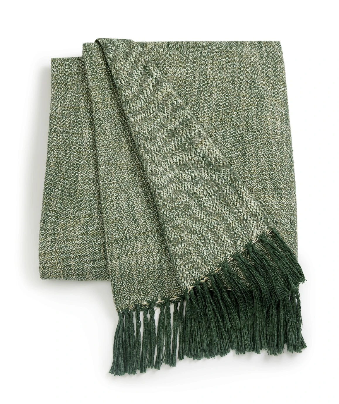 Habitat Recycled Throw - Green - 125x150cm 1 Habitat Recycled Throw - Green - 125x150cm