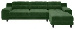 Habitat Hendricks Velvet Corner Chaise Sofa - Moss Green -Home Products Store 1480825 R Z002A