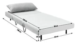 Habitat Roni Single Velvet Chairbed - Mint Green -Home Products Store 1938669 R E002