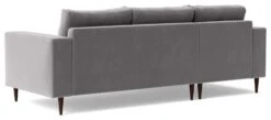 Swoon Evesham Velvet Left Hand Corner Sofa - Silver Grey -Home Products Store 1971114 R Z004A