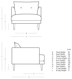 Swoon Kalmar Velvet Armchair - Ink Blue -Home Products Store 1973071 R E001