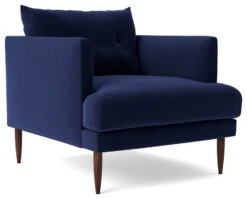 Swoon Kalmar Velvet Armchair - Ink Blue -Home Products Store 1973071 R Z002A