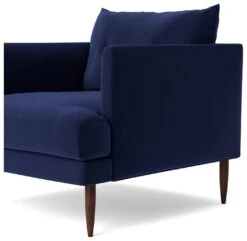 Swoon Kalmar Velvet Armchair - Ink Blue -Home Products Store 1973071 R Z005A
