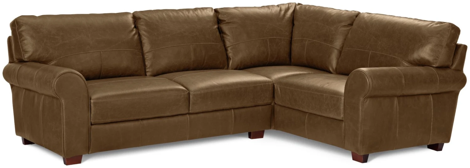 Habitat Salisbury Leather Left Hand Corner Sofa - Tan 1 Habitat Salisbury Leather Left Hand Corner Sofa - Tan