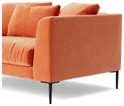 Swoon Alena Velvet Cuddle Chair - Burnt Orange -Home Products Store 1999945 R Z005A