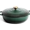 Habitat 4 Litre Cast Iron Casserole Dish - Green