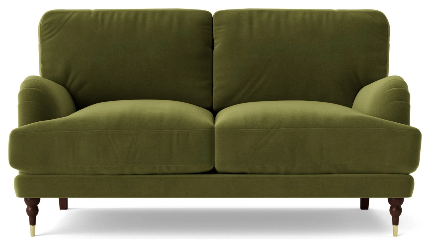 Swoon Charlbury Velvet 2 Seater Sofa - Fern Green