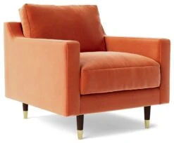 Swoon Rieti Velvet Armchair - Burnt Orange 12 Swoon Rieti Velvet Armchair - Burnt Orange -Home Products Store 2007386 R Z002A