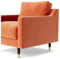 Swoon Rieti Velvet Armchair - Burnt Orange 15 Swoon Rieti Velvet Armchair - Burnt Orange -Home Products Store 2007386 R Z005A