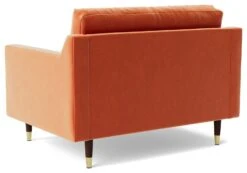 Swoon Rieti Velvet Cuddle Chair - Burnt Orange -Home Products Store 2008684 R Z004A