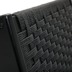 Habitat Faro Woven Paper Rope And Oak Accent Chair - Black -Home Products Store 2013112 R Z006A