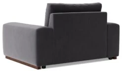 Swoon Denver Velvet Cuddle Chair - Granite Grey -Home Products Store 2024118 R Z004A