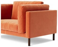 Swoon Munich Velvet Cuddle Chair - Burnt Orange -Home Products Store 2025272 R Z005A