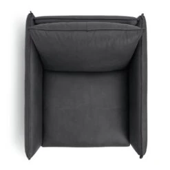 Habitat Moore Leather Armchair - Dark Grey -Home Products Store 2071051 R Z005A