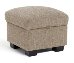Habitat Lisbon Fabric Storage Footstool - Beige -Home Products Store 2071130 R Z002A