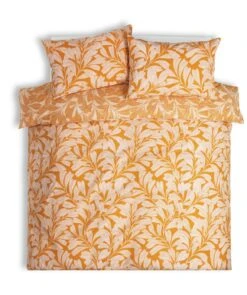 Habitat Cotton Linear Leaf Print Yellow Bedding Set- Single 8 Habitat Cotton Linear Leaf Print Yellow Bedding Set- Single -Home Products Store 2208972 R Z002A