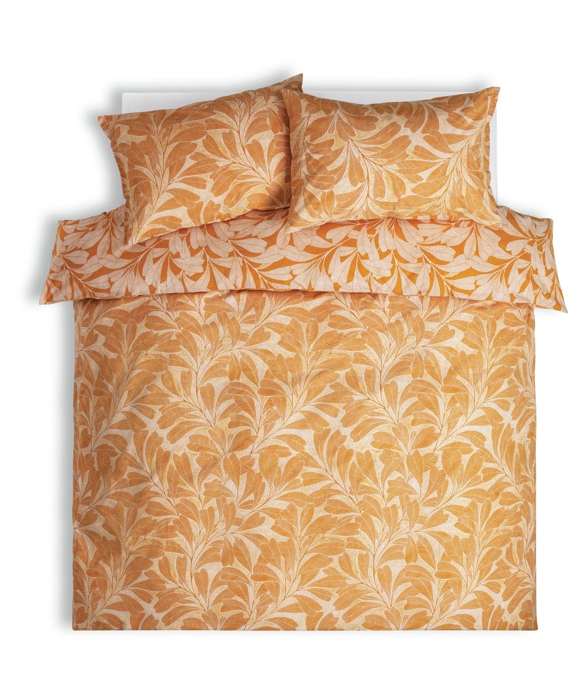 Habitat Cotton Linear Leaf Print Yellow Bedding Set- Single 5 Habitat Cotton Linear Leaf Print Yellow Bedding Set- Single - Image 5