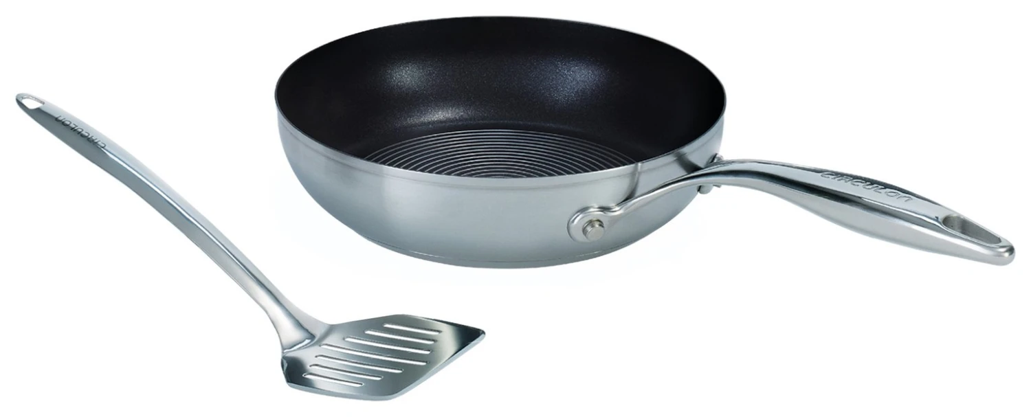 Circulon S Series 24cm Stainless Steel Pan And Spatula 2 Circulon S Series 24cm Stainless Steel Pan And Spatula - Image 2