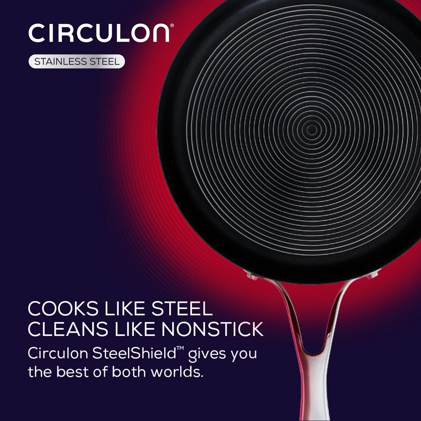 Circulon S Series 24cm Stainless Steel Pan And Spatula 3 Circulon S Series 24cm Stainless Steel Pan And Spatula - Image 3
